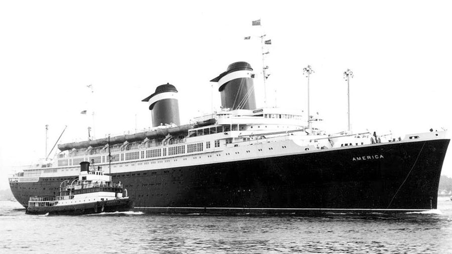 SS America w Southampton na początku 60. (fot. Chris Howell)