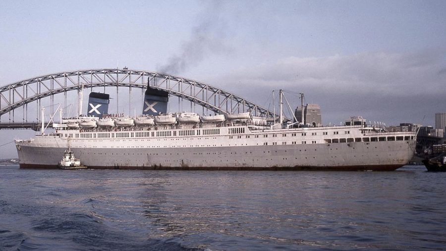 SS Australis w Sydney, 1978 rok (fot. Peter Davey)