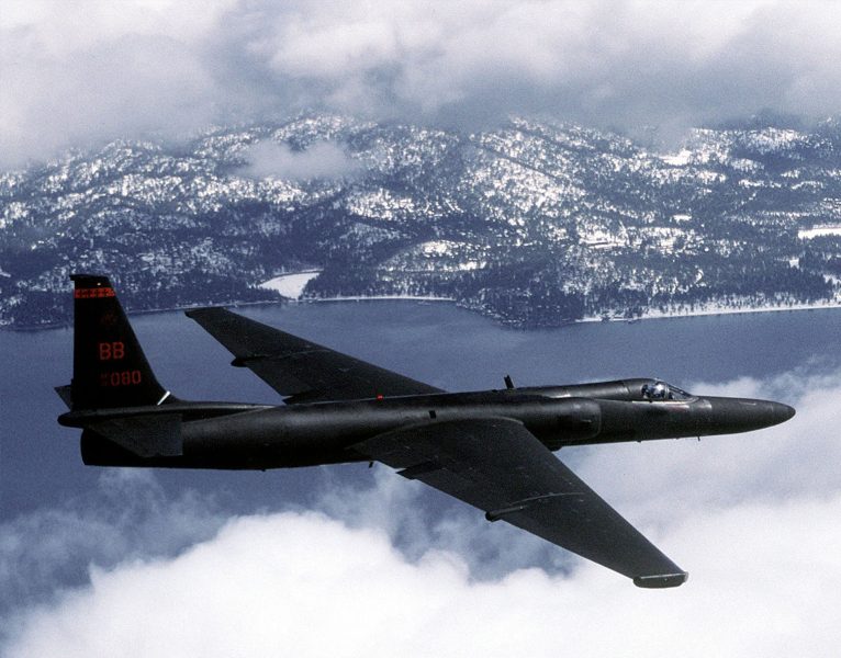 U-2 podczas lotu - zdjęcie z 1992 roku