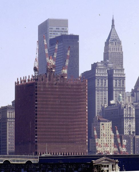 World Trade Center podczas budowy w 1969 roku