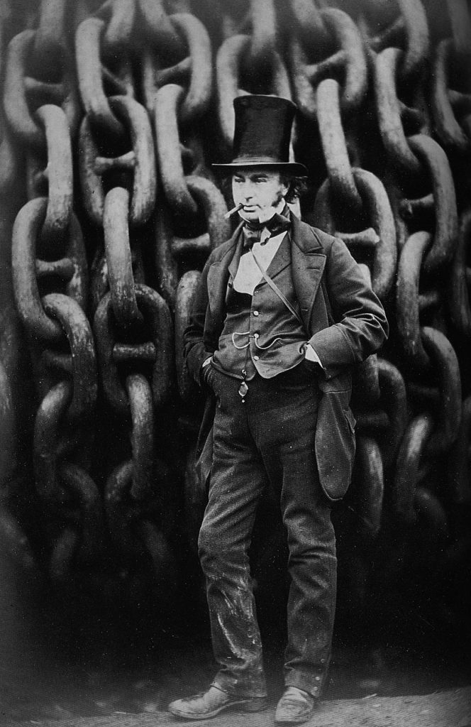 Zdjęcie przedstawiające Isambarda Kingdom Brunel w 1857 podczas budowy Great Eastern (fot. Robert Howlett)