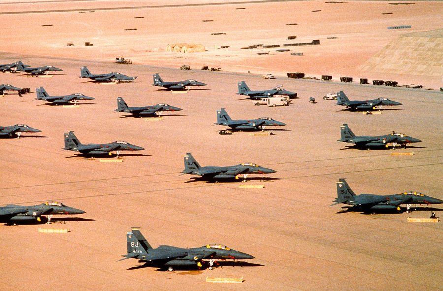 Amerykańskie F-15E Eagle w Arabii Saudyjskiej
