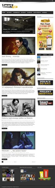 Portal SmartAge.pl w lutym 2014 roku zaraz po przebudowie i oficjalnym starcie strony