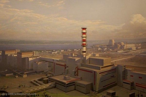 Diorama elektrowni atomowej w Czarnobylu (fot. oleg-lenkov.livejournal.com)