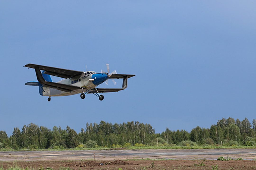 Zmodernizowany An-2 podczas swojego pierwszego lotu (fot. Suchoj)