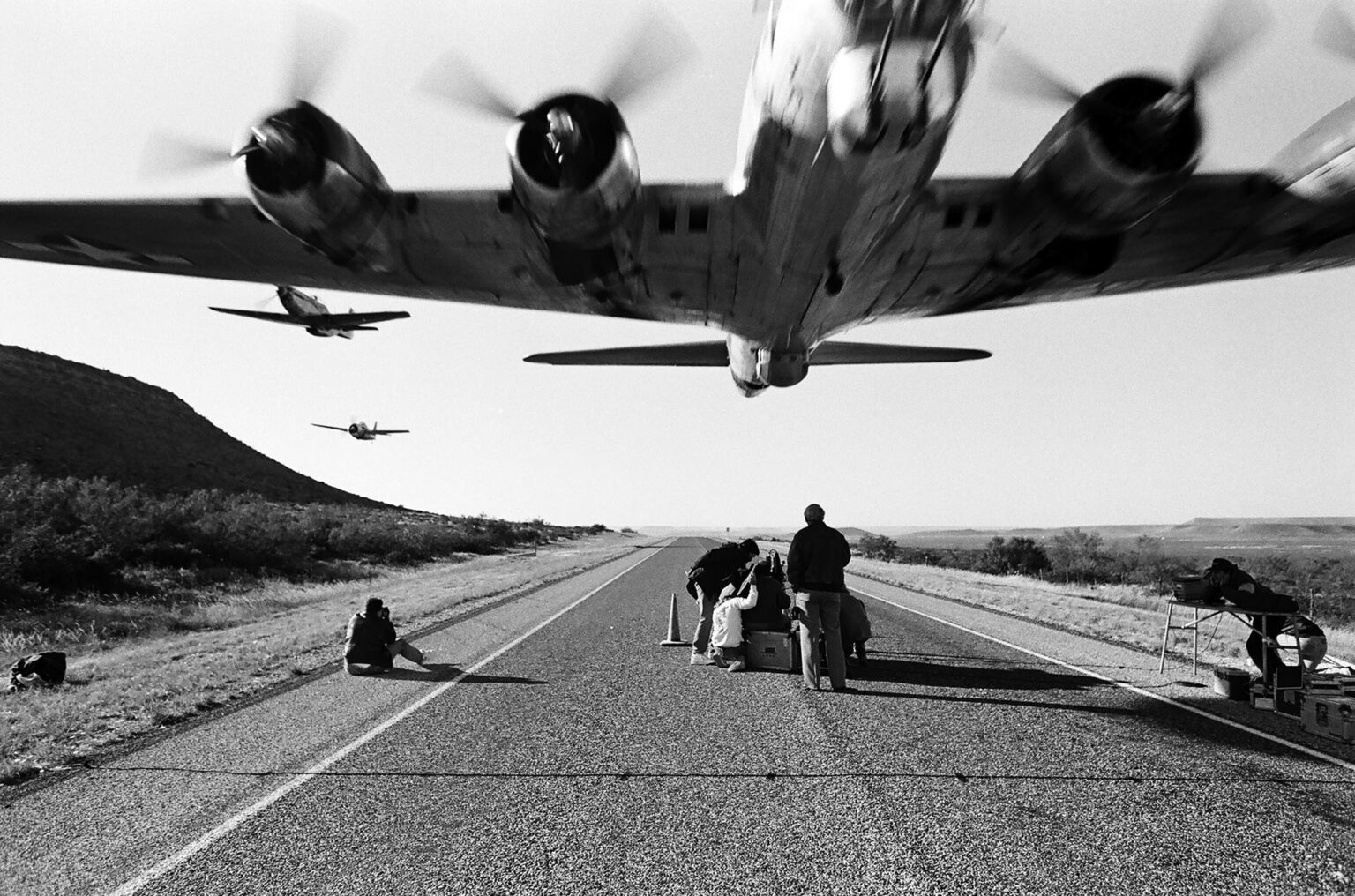 B-17 podczas prac nad akcją Don't Mess with Texas