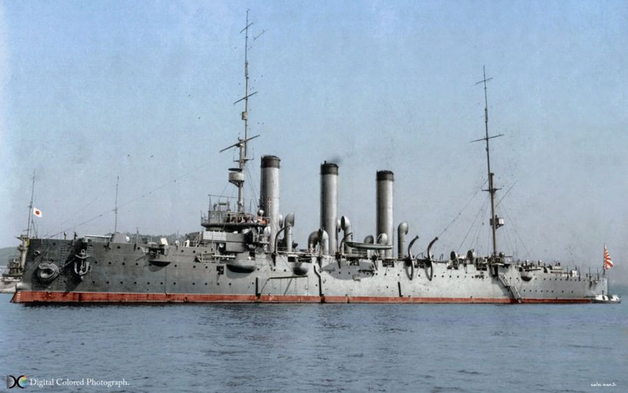 Pałłada już jako japoński krążownik Tsugaru (fot. DCP)