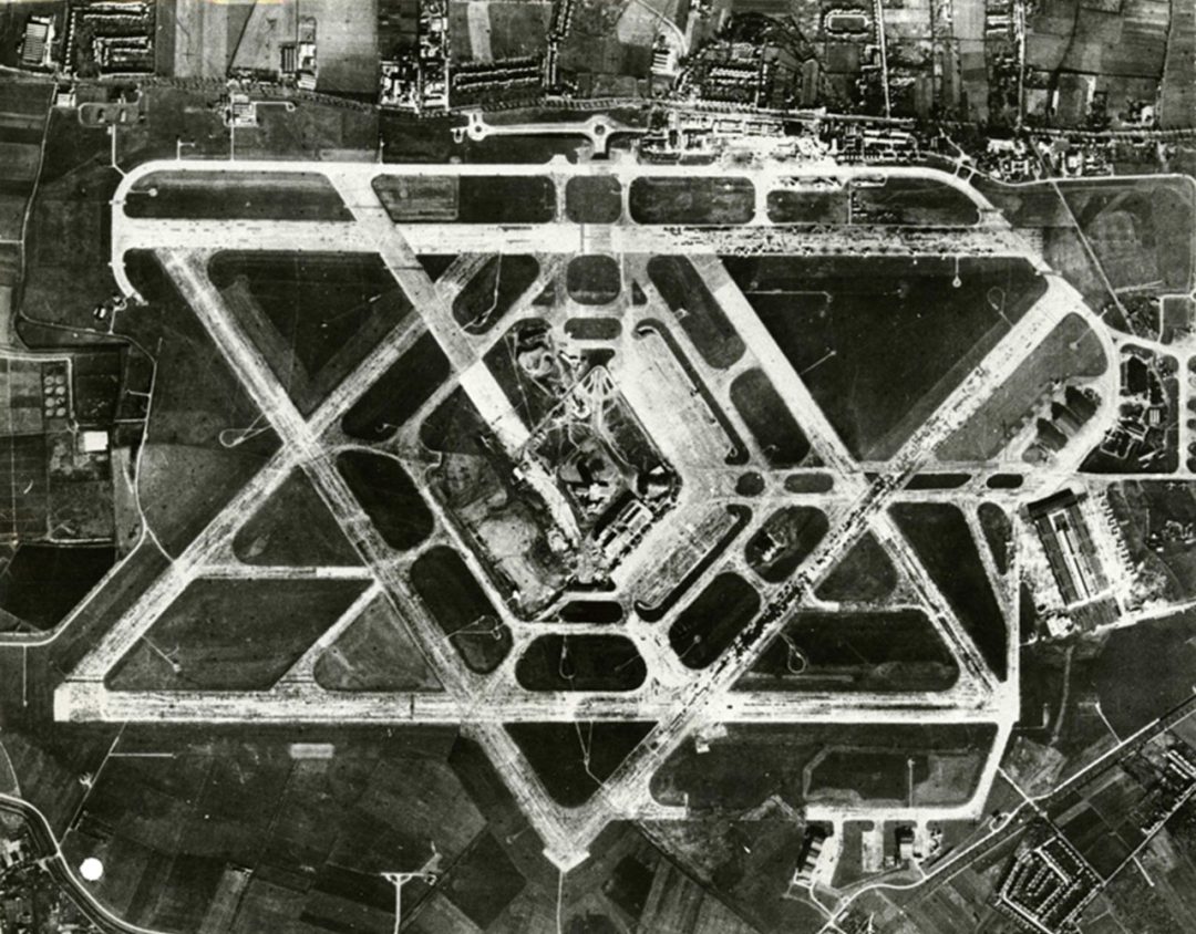 London Airport w 1955 roku
