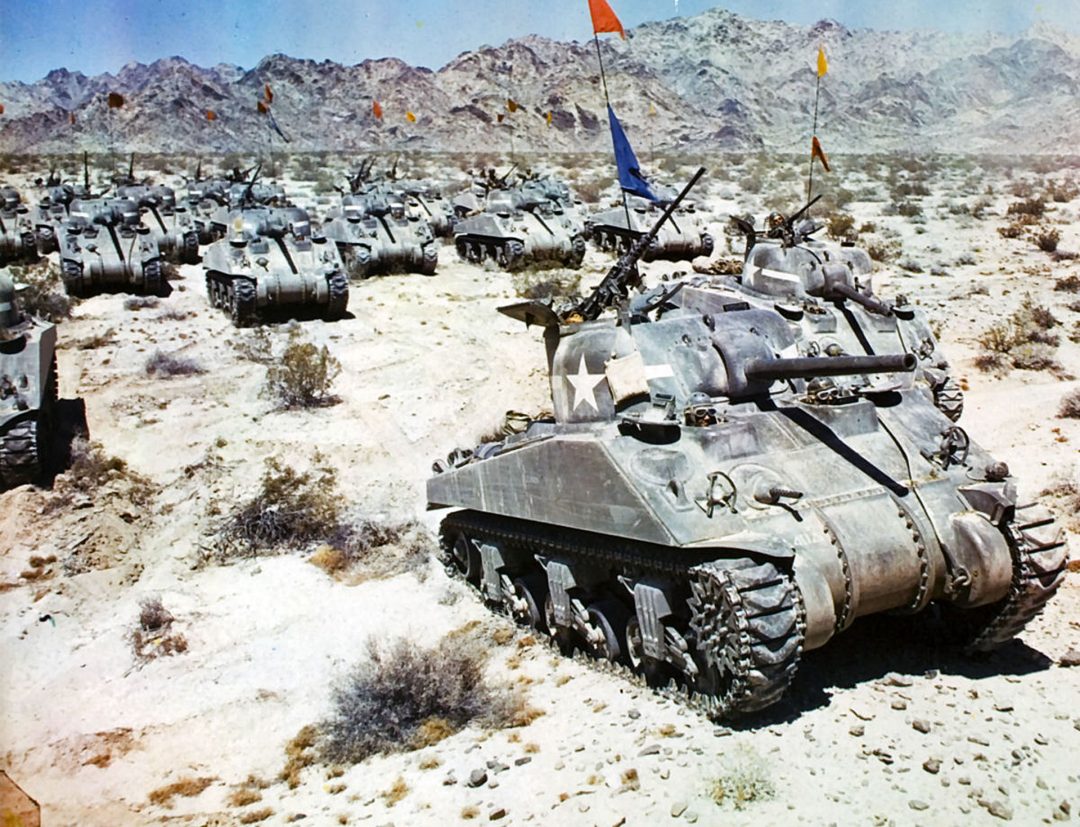 Amerykańskie Shermany w Afryce w 1942 roku