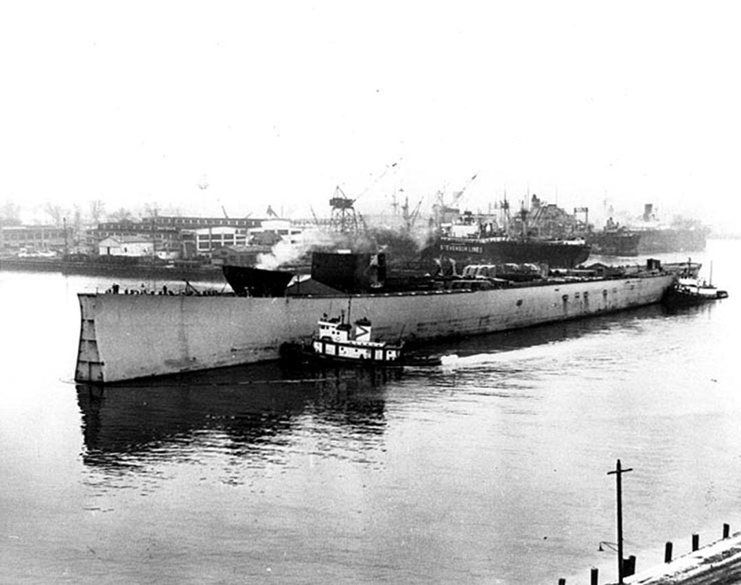 Nieukończony kadłub USS Kentucky