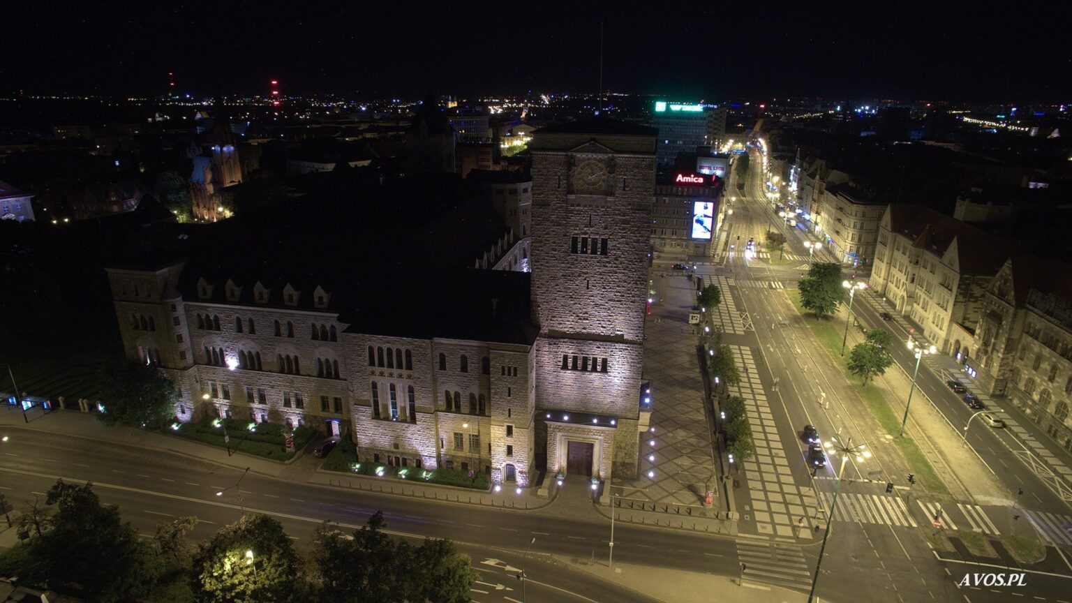 Poznań nocą (fot. Damian Ławniczak i Mariusz Ławniczak)