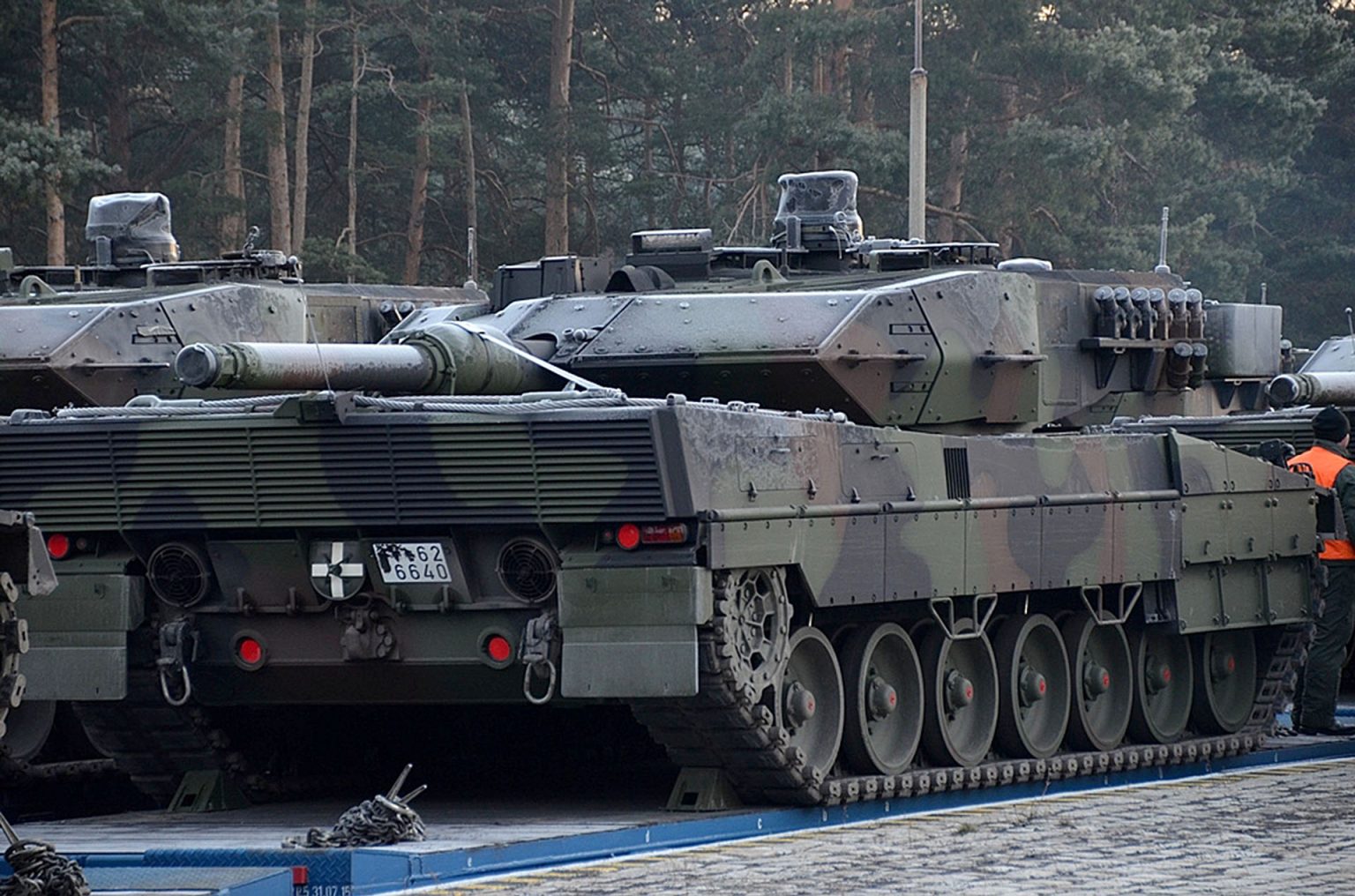Ostatnia partia czołgów Leopard 2AA5 dostarczonych do Polski (fot. Rafał Nowak)