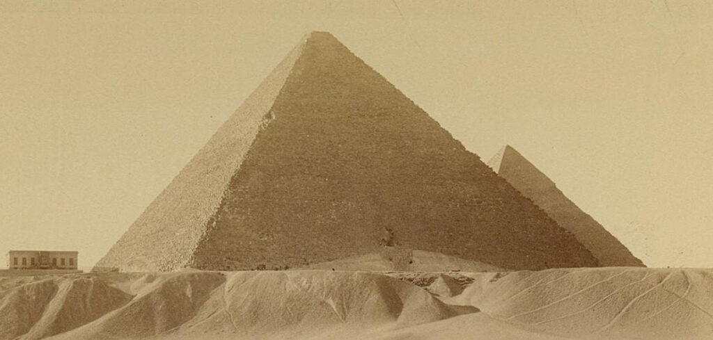 Piramidy w Gizie - 1860-1880 - zdjęcie