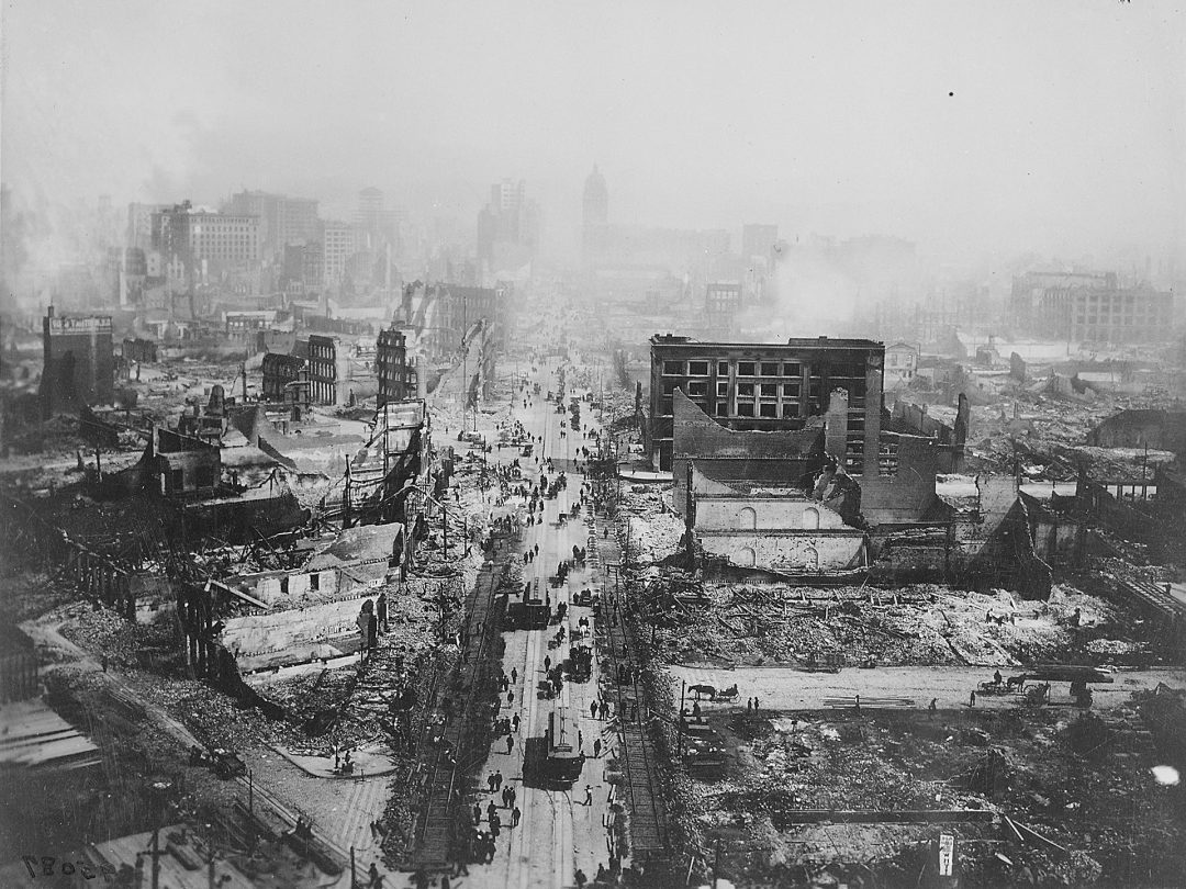 Ruiny San Francisco po trzęsieniu ziemi z 18 kwietnia 1906 roku