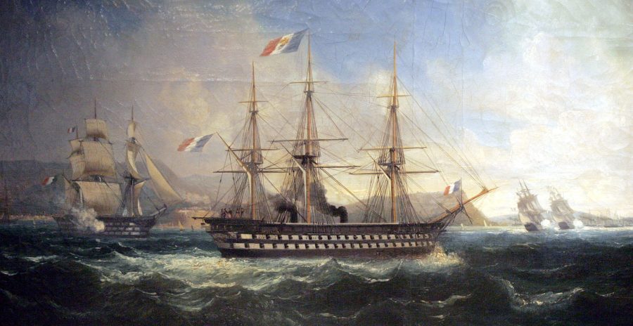 Okręt liniowy Napoleon z napędem parowym
