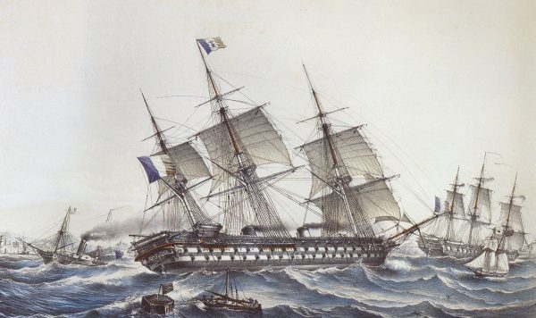 Okręt liniowy Napoleon z napędem parowym