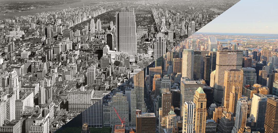 Manhattan dawniej i dziś - zdjęcie