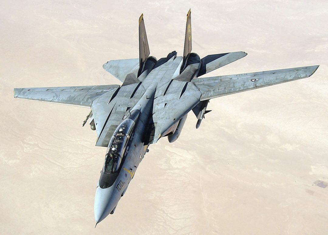 F-14D Tomcat nad Zatoką Perską w 2005 roku