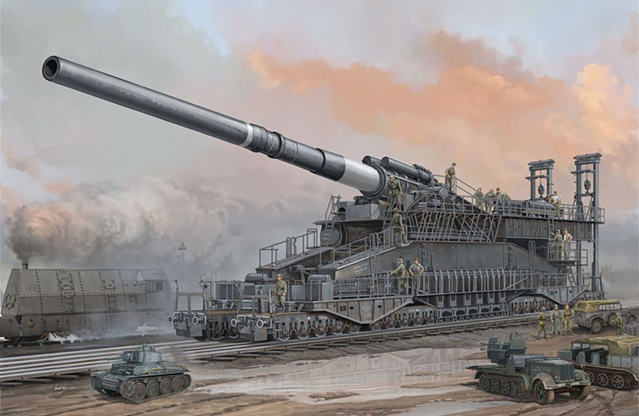 80 cm Kanone 5 Gustav - największe działo kolejowe w historii - SmartAge.pl