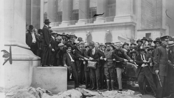 Wall Street po zamachu (fot. Library of Congress)