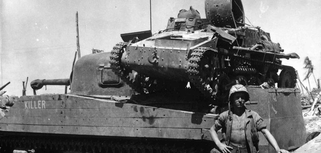 M4A2 Sherman i japońska tankietka Type 94 Te-Ke