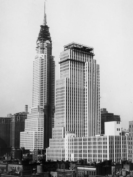 Chrysler Building w trakcie budowy
