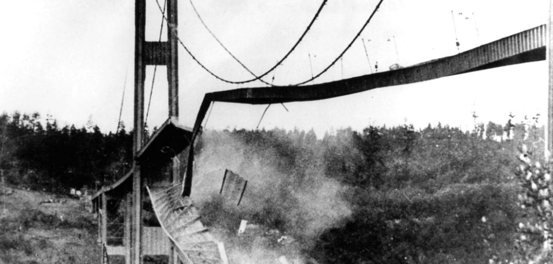 Galopującą Gertie - katastrofa mostu Tacoma Narrows Bridge