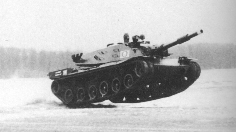 MBT-70 podczas testów sprawnościowych