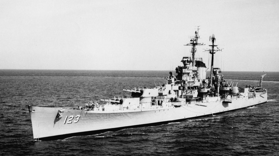 USS Albany przed przebudową 