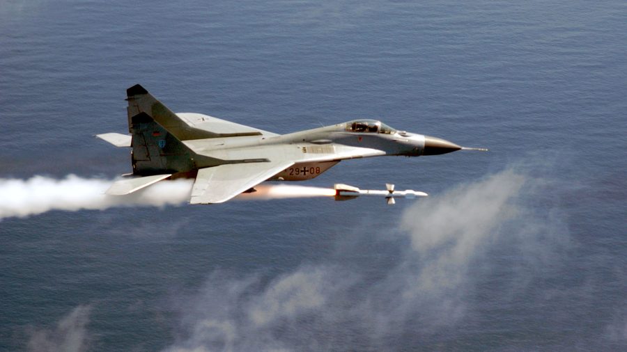 Niemiecki MiG-29 (fot. Tech. Sgt. Michael Ammons)