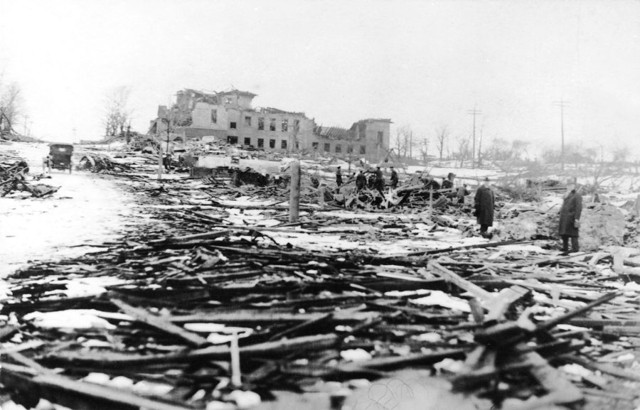 Ruiny Halifaxu po eksplozji (fot. Nova Scotia Archives)