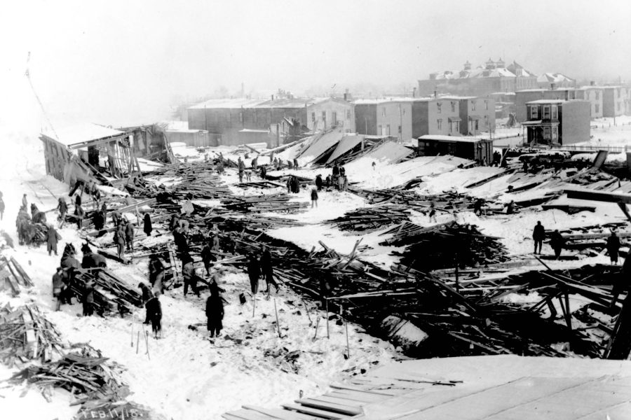 Ruiny Halifaxu po eksplozji (fot. Nova Scotia Archives)