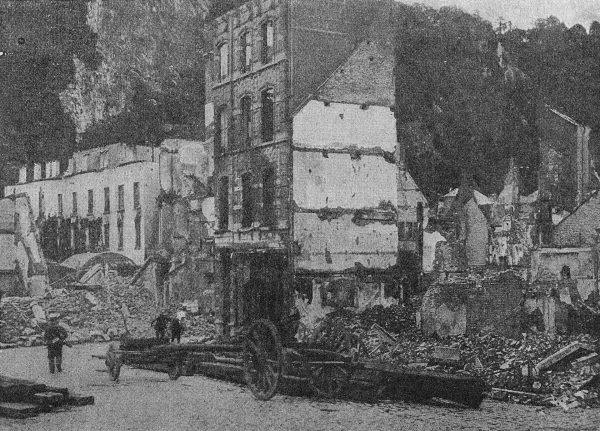 Ruiny Dinant po I wojnie światowej