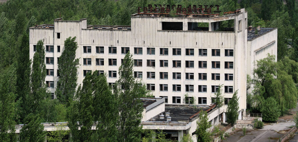 Opuszczony Hotel Polesie w Prypeci