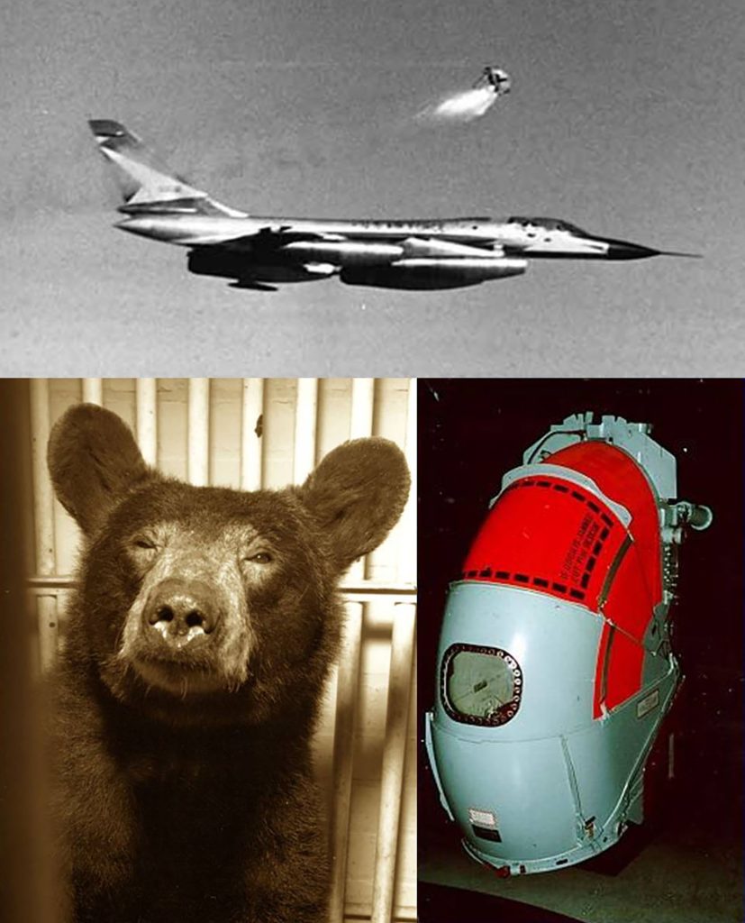 Convair B-58 Hustler, niedźwiedzica Yogi i kapsuła ratunkowa