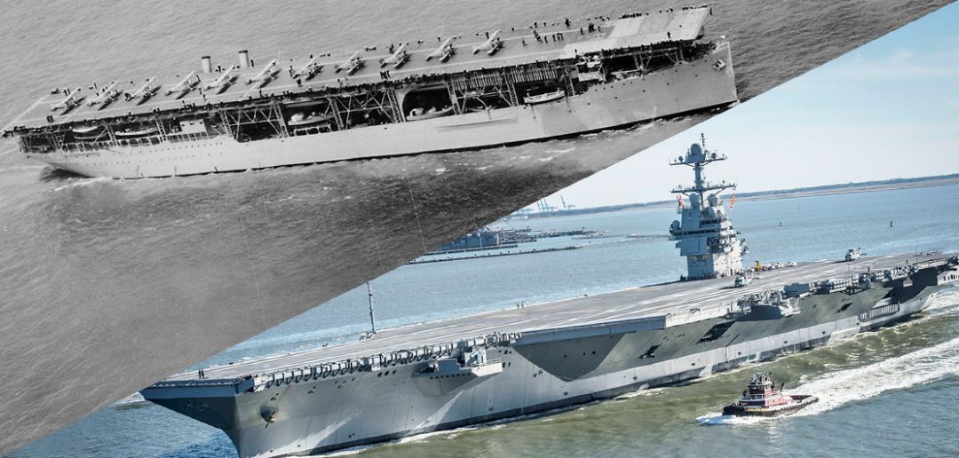 USS Gerald R. Ford vs. USS Langley - czyli jak zmieniły się amerykańskie lotniskowce