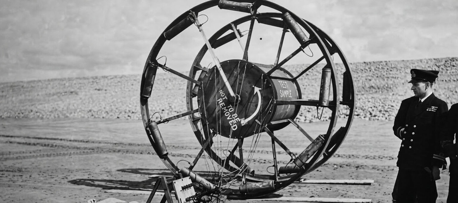 The Great Panjandrum - rakietowa machina, która miała przełamać Wał Atlantycki